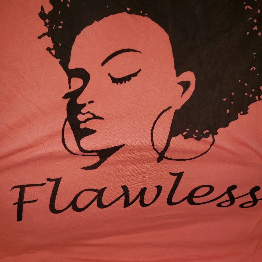 Metro One 3x Flawless dusty pink coral graphic tee - Picture 7 of 8